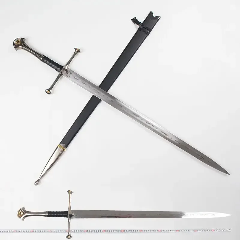 Artesanías 1:1 132cm Lord II Aragorn Narthil los fragmentos de Narsil espada larga espada de acero inoxidable disfraz fiesta Cosplay show pr Ged