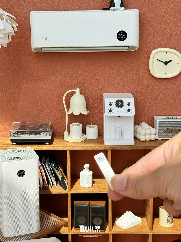 Miniature Furniture Air Conditioner  1:12 Air Purifier Miniature Electrical Appliances New Diy Miniature Dollhouse Model
