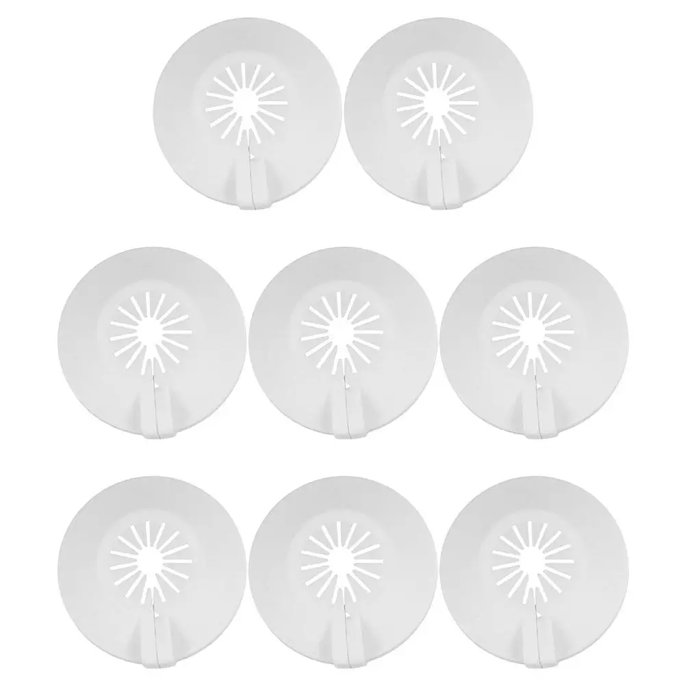 

8Pcs Fire Sprinkler Trim Cover Plastic Nozzle Head Escutcheon Plate Recessed Ceiling Decorative Panel Home Safety Alarm