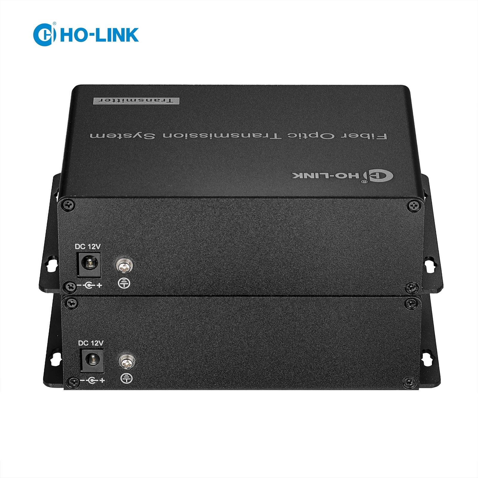 2 Ch Bi-directional (2 ways) Balanced Audio Fiber Extender to 20 Kilometers 1 SM Fiber