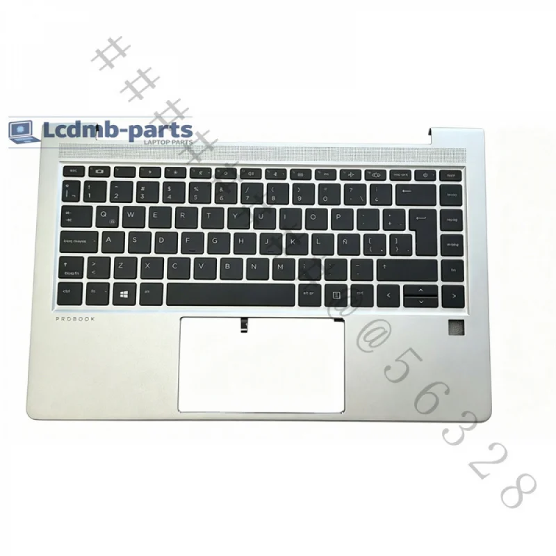 AZ+New Silver LA Layout Backlit Palmrest Keyboard M23769-161 For HP ProBook 440 G8 445 G8 Laptop C Shell Replacement