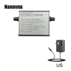 Nanovna US 신호 증폭기, 저잡음 100k-6GHz 광대역 프리앰프, 풀 밴드 TQP3M9037 증폭기, 10M-6GHz 이득 20DB, HT004B