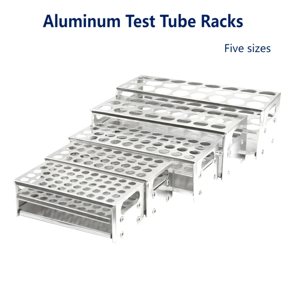 Biosharp 36/40 Holes Aluminum Test Tube Holder Tube Stand Rack Shelf for Centrifugal Tube Rack Aluminum for Lab Supplies