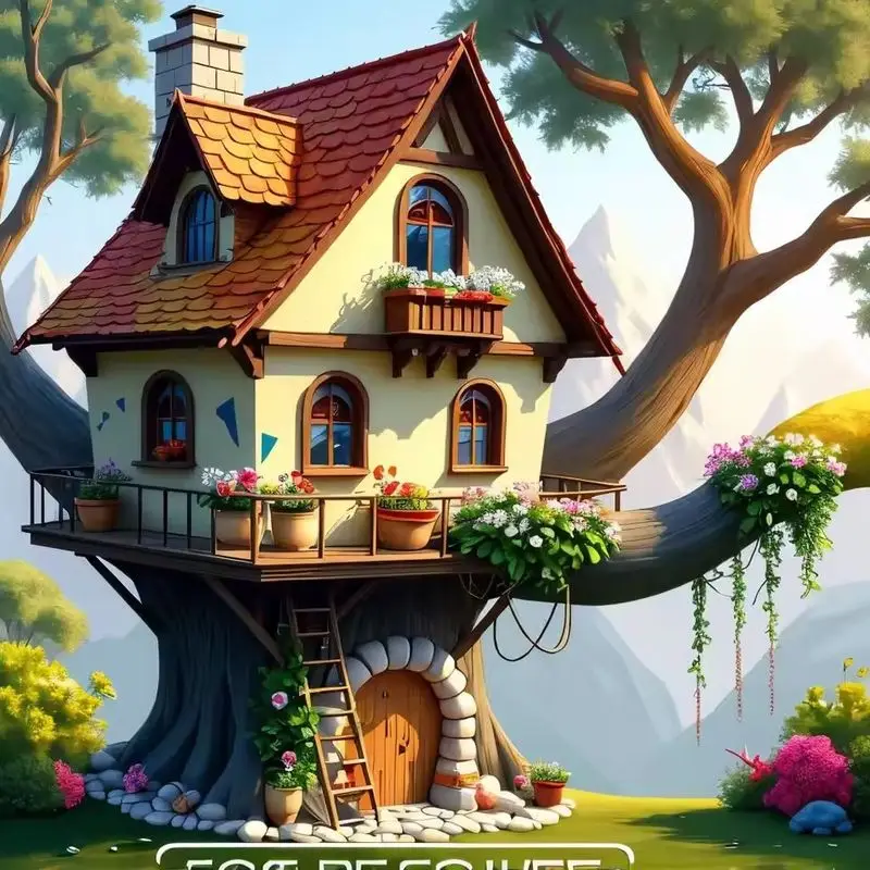 

CHENISTORY 5D Diamond Painting Tree House Scenery Full Square Diamond Embroidery Pictures Of Rhinestones Mosaic Home Decor