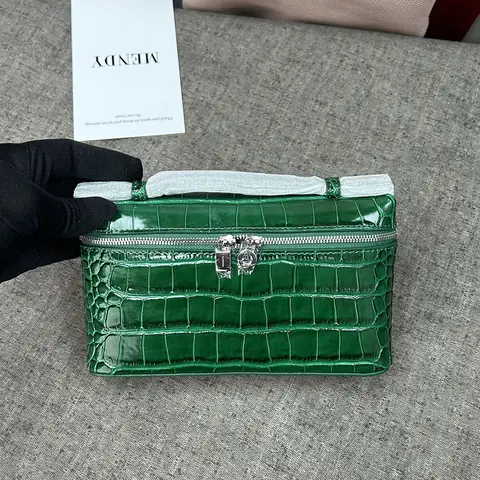 Shoulder Bag Handbag women Luxury Women's Crocodile Embossed Mobile Phone Handbag Brand New LP19 Genuine Leather Mini Small size