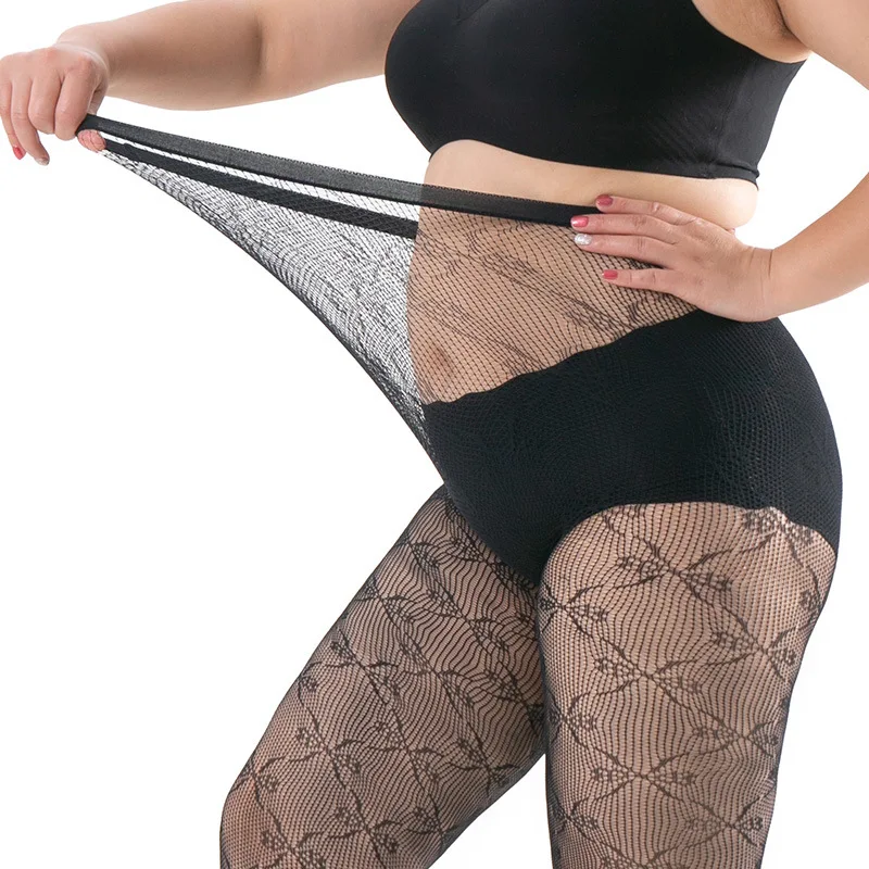 Large Size Tights Anti-hook Tear Resistant Super Elastic Magical Seamless Pantyhose Plus Size Nylons Lady
