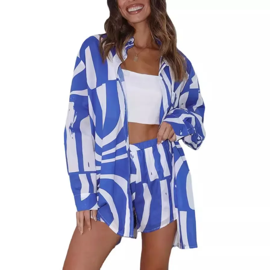 

Swimsuit Cover Up Women Bath Outlet Beachwear 2024 Ups For Swimwear Dress Bathroom Ladies Casual Two Piece Set By The Seaside