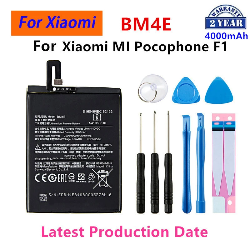 BM4E BM4Q BM4Y BM56 BP48 BP49 BP4K BM5N BP52 BM5W BM6L BM6M Battery For Xiaomi Poco F1/F2/F3/F5 F6 F8 Pro/F4 GT Poco F5 F8 Ultra
