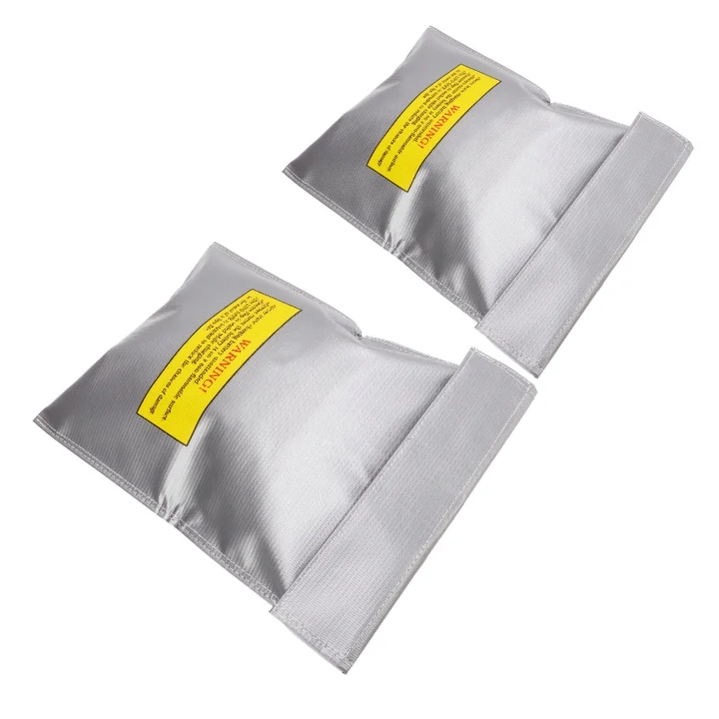 2Pcs Lipo Battery Safe Bag Safety Storage Fire Retardant Explosion Proof Accessory