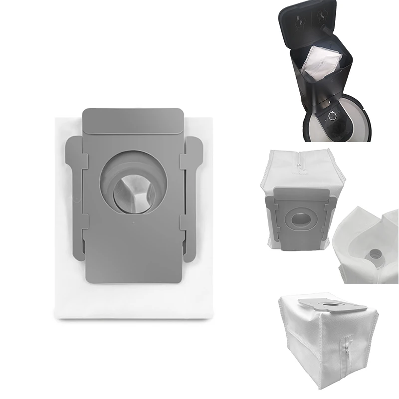 Сменные мешки для пыли для Irobot Roomba I7 + S9 E5 I7 Plus E6 S9 +, детали для пылесоса, мешки для пыли с молнией