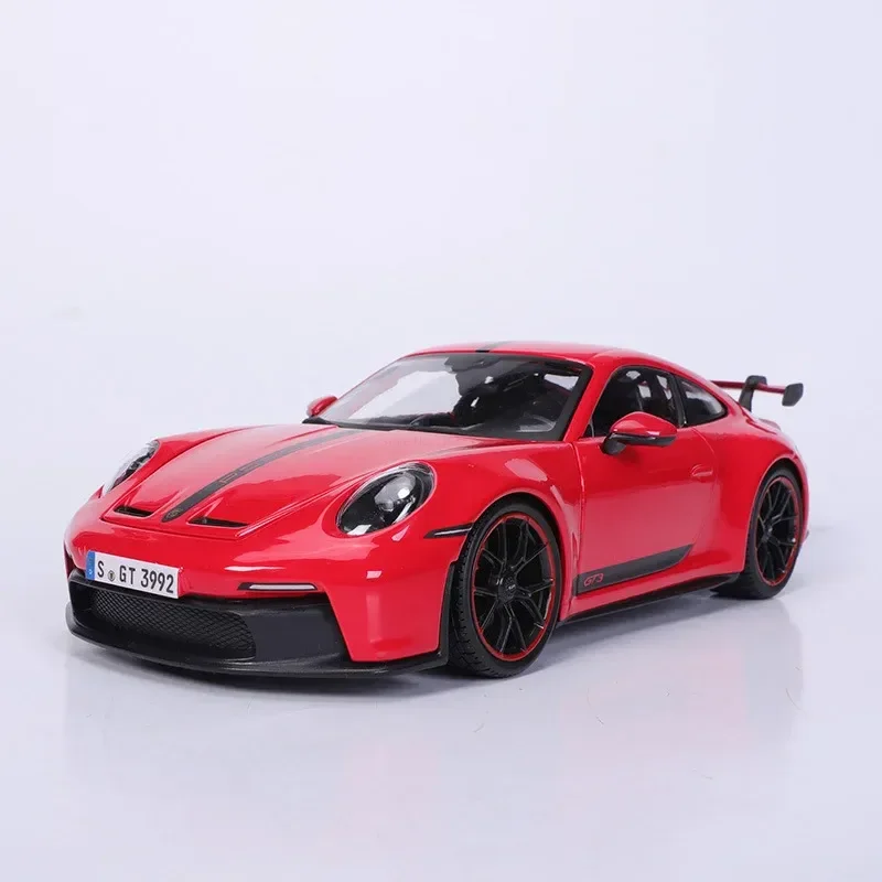 Maisto Porsche 911 Gt3 Model Car Ratio 1:18 2022 Racing Car Alloy Diecast Model Luxury Vehicle Series Collection Kids Toy Gifts