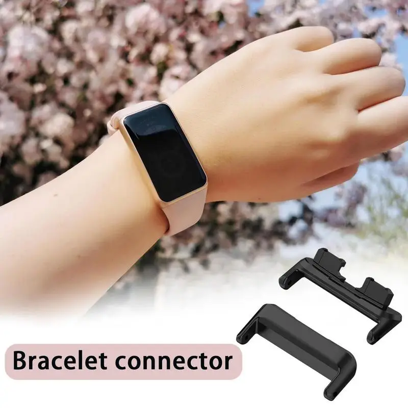 Assista Strap Connector Para Huawei Band 8 Pulseira Pulseira Pulseira Conector Adaptadores Conector De Metal De Substituição Link Anexo