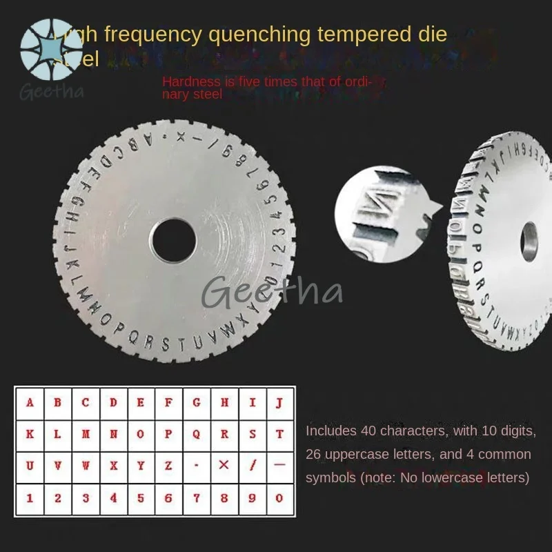 Mesin Ukiran Semi-otomatis, Label Ukiran dan Alat Penanda Kartu Identifikasi Logam Papan Nama Baja dan Paduan Aluminium