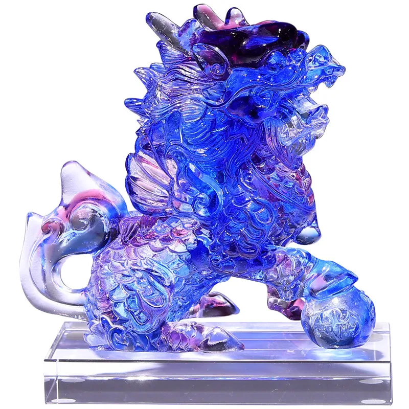 

Glazed Lucky Kirin Ornament A pair of bedrooms, living room and home