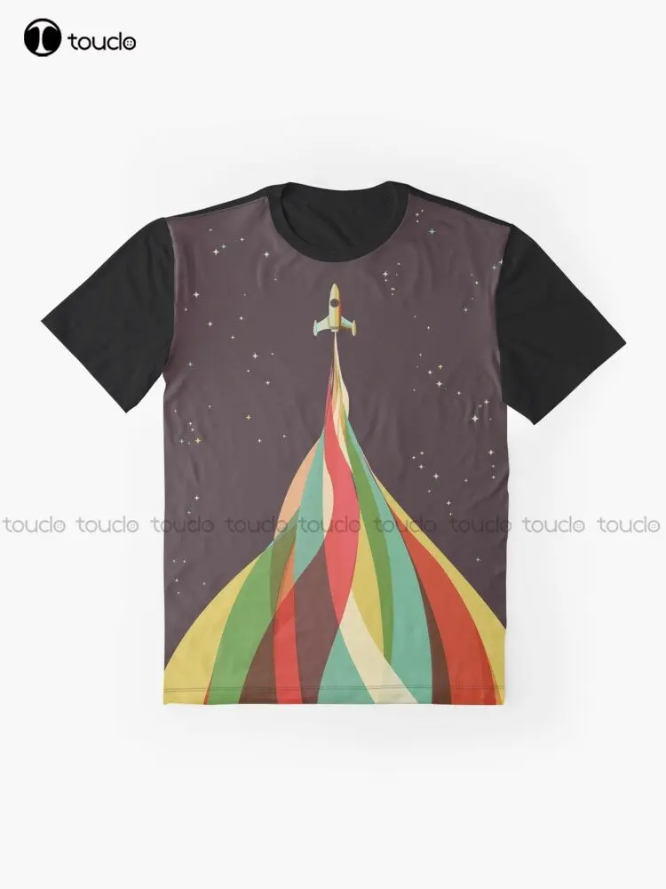 Kaleidoscope To The Stars Graphic T-Shirt Custom Aldult Teen Unisex Digital Printing Tee Shirts Custom Gift Xxs-5Xl Streetwear