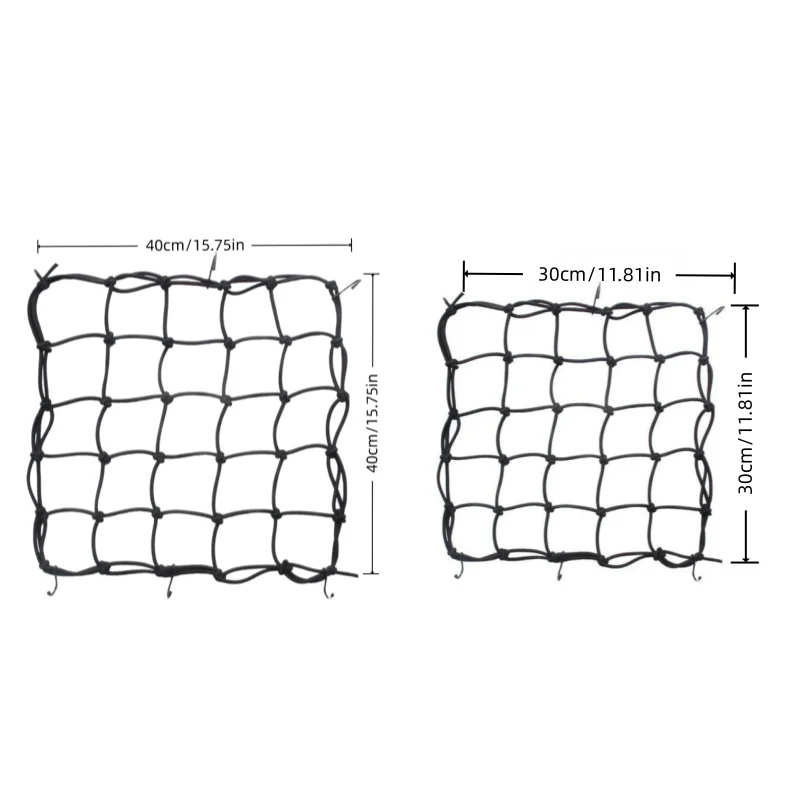 شبكة بضائع للدراجات النارية، شبكات أمتعة مرنة لسكوتر الدراجة النارية، ملحقات منظم حامل بنجي شديدة التحمل #6