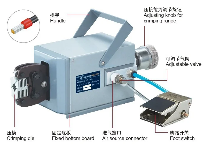 2023 Cheapest Product Wire Cable Pulley Terminal Crimping Machine