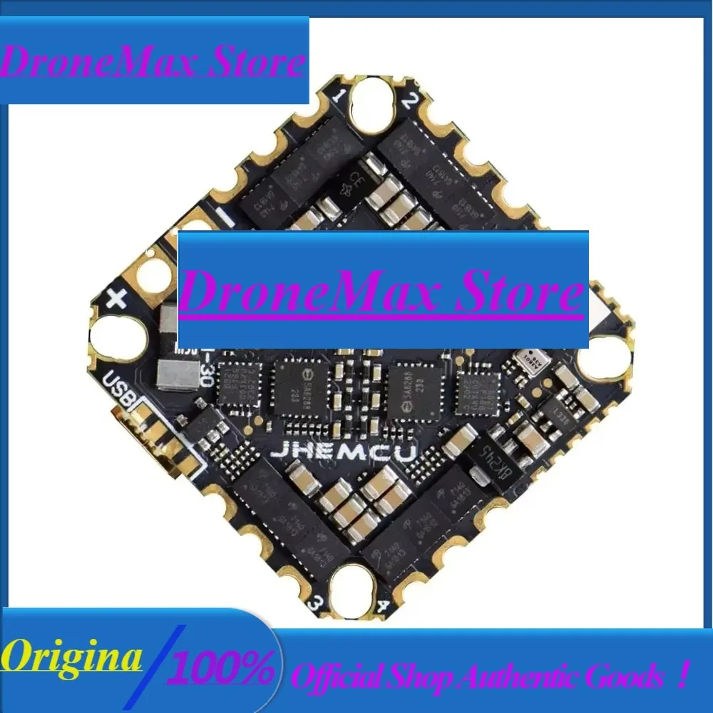 DroMaJHEMCU GHF722AIO-HD 40A All-in-One FC - Integrated Baro/OSD/BlackBox & 4-in-1 ESC (2-6S) For FPV Freestyle/Cinewhoop Drones