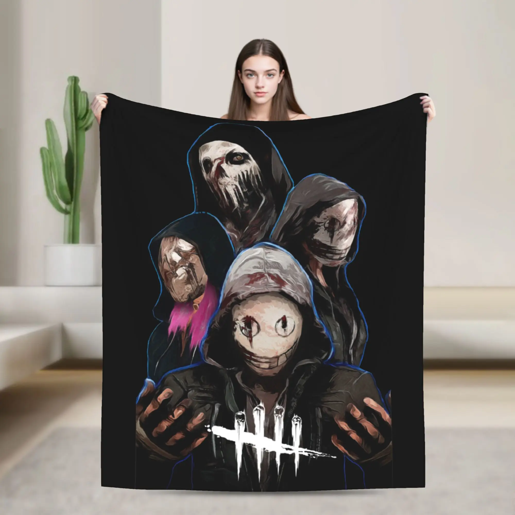 Deads by Daylights  Killer Legion Blanket Horror Killers Game Dbd Fleece Awesome Soft Throw Blankets for Coverlet Autumn/Winter,