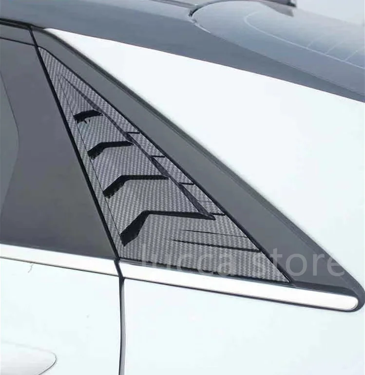 Triangular rear window protection For Hyundai Elantra CN7 2020-2022 Window Cover Decorative Sticker Panel Accessories