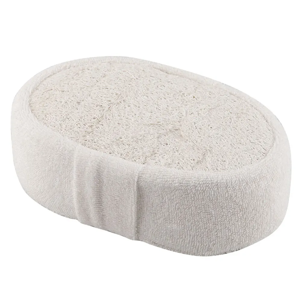 

Natural Loofah Shower Body Scrubber Beige Soft Exfoliating Sponge Bath Face Scrubber Gentle Skin Cleanser Natural Loofah Sponge