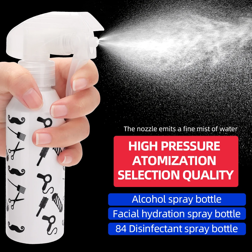 

Barber Hair Spray Bottle High Pressure Ultra Fine Continuous Water Salon Refillable Hairdressing Sprayer Barbershop Home Tools