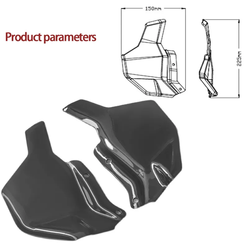 Motorcycle Side Windshield Windscreen Handshield Wind Upper Deflector For Tiger900 For TIGER 900 GT PRO LOW FOR TIGER 850 2020-