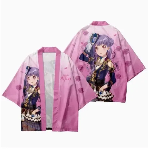 أنيمي دور المتناثرة اليابانية لعبة لعب الأدوار زي ثلاثية الأبعاد الطباعة أعلى رقيقة فضفاضة الكبار سترة كيمونو