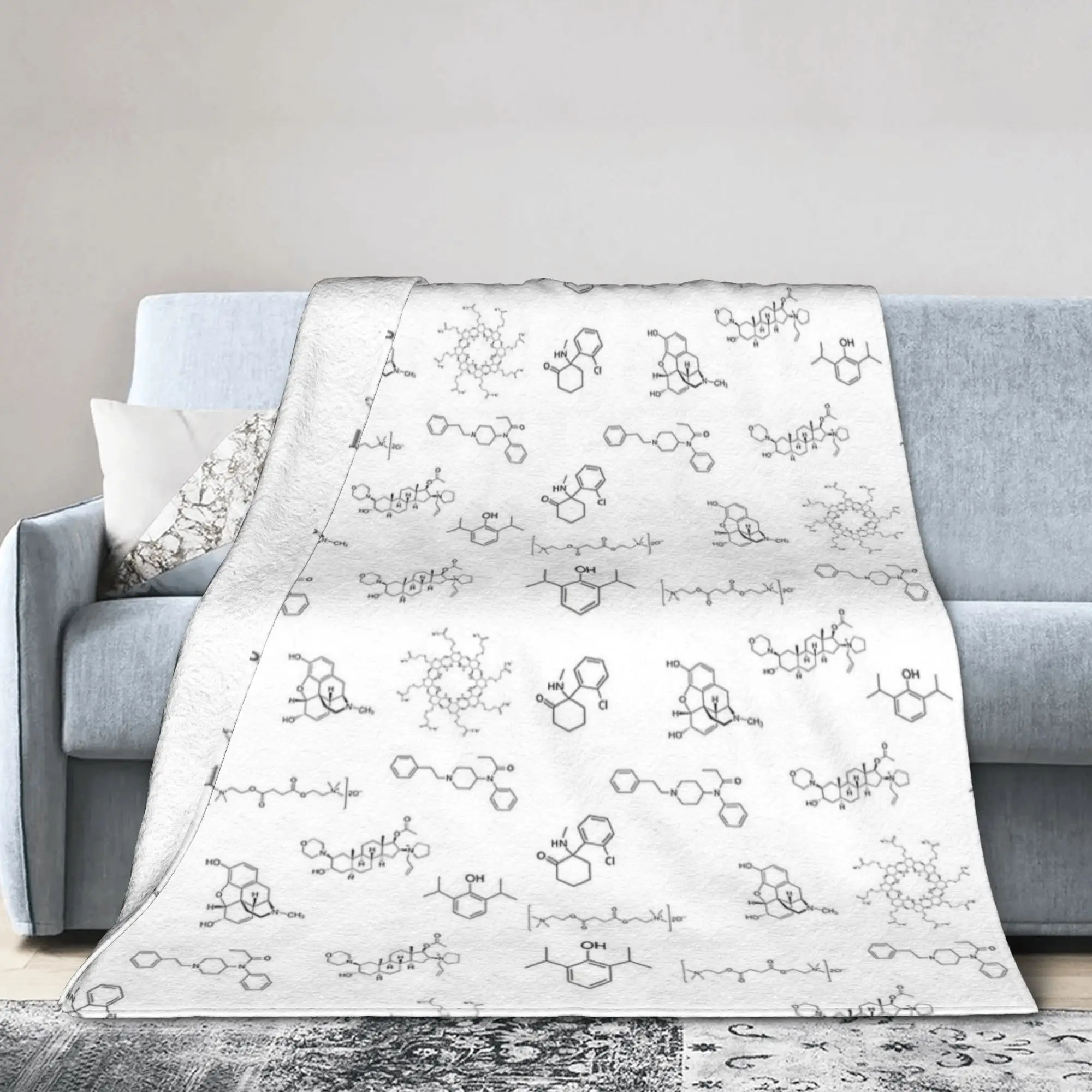 Anesthesia Anesthesiology Structure Medical Blanket Cover Anesthetist Flannel Bedding Throw Blanket Rug Piece Ultra-Decoration
