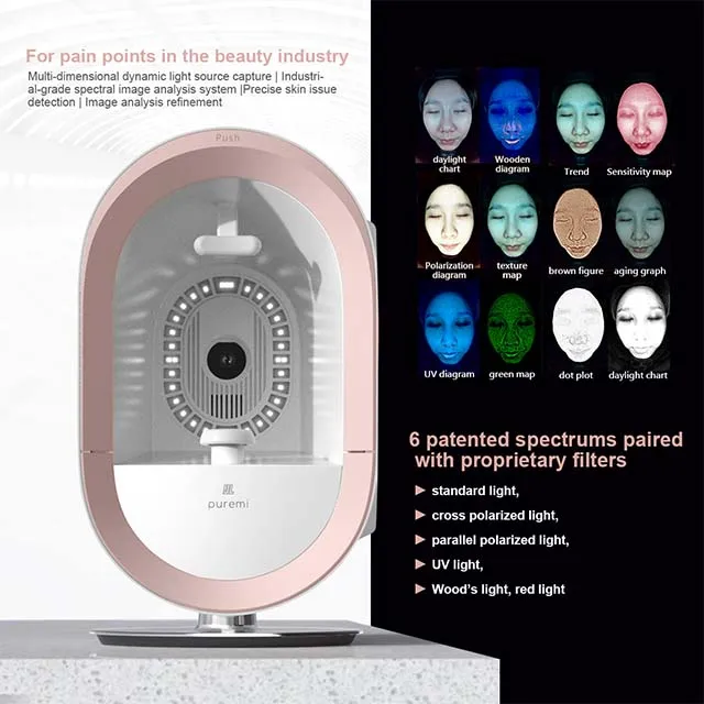 2025 Newest Korean Skin Analyzer Machine - 3D Face Scanner with AI Technology, Professional Skin Care Device for Home and Spa