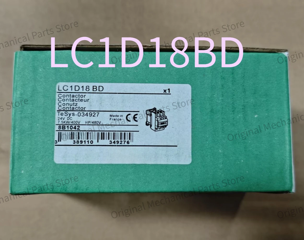 

Brand New LC1D18BD DC electric Contactor 3P 3NO LC1-D18BD 18A 24V DC coil 1pc Fast delivery