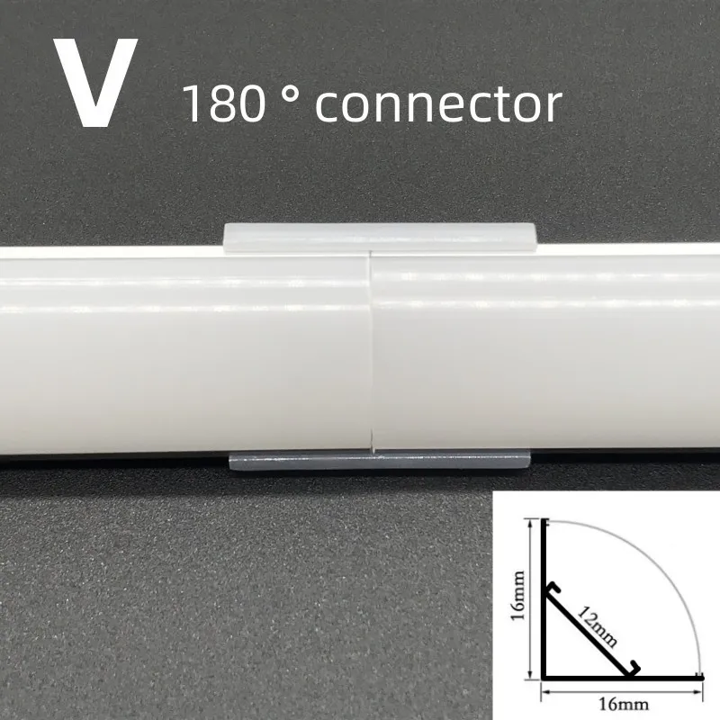 90/180 Degree angle connector, LED angle aluminum profile link, V profile connector U profile connector