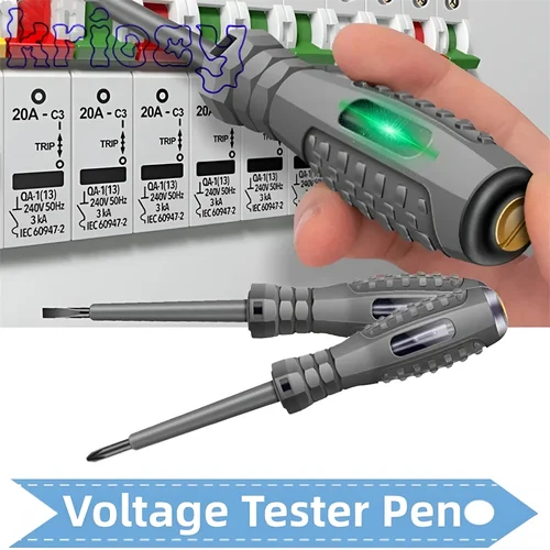 디지털 전압 테스터 펜 AC 비접촉 유도 테스트 연필 전압계 감지기, 전기 슬롯 드라이버 표시기 