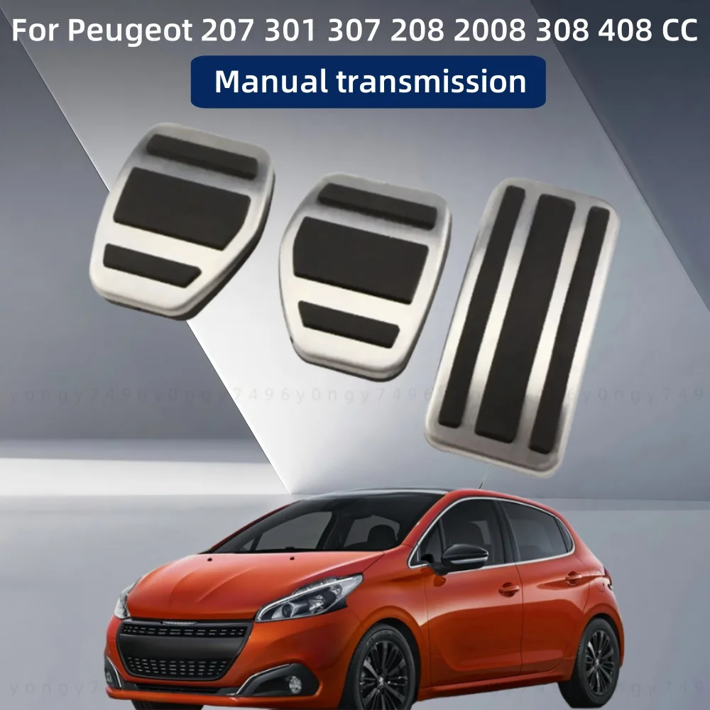 

Cars Styling Decoration Accessories For Peugeot 207 301 307 208 2008 308 408 CC stainless Manual transmission Car upgrade