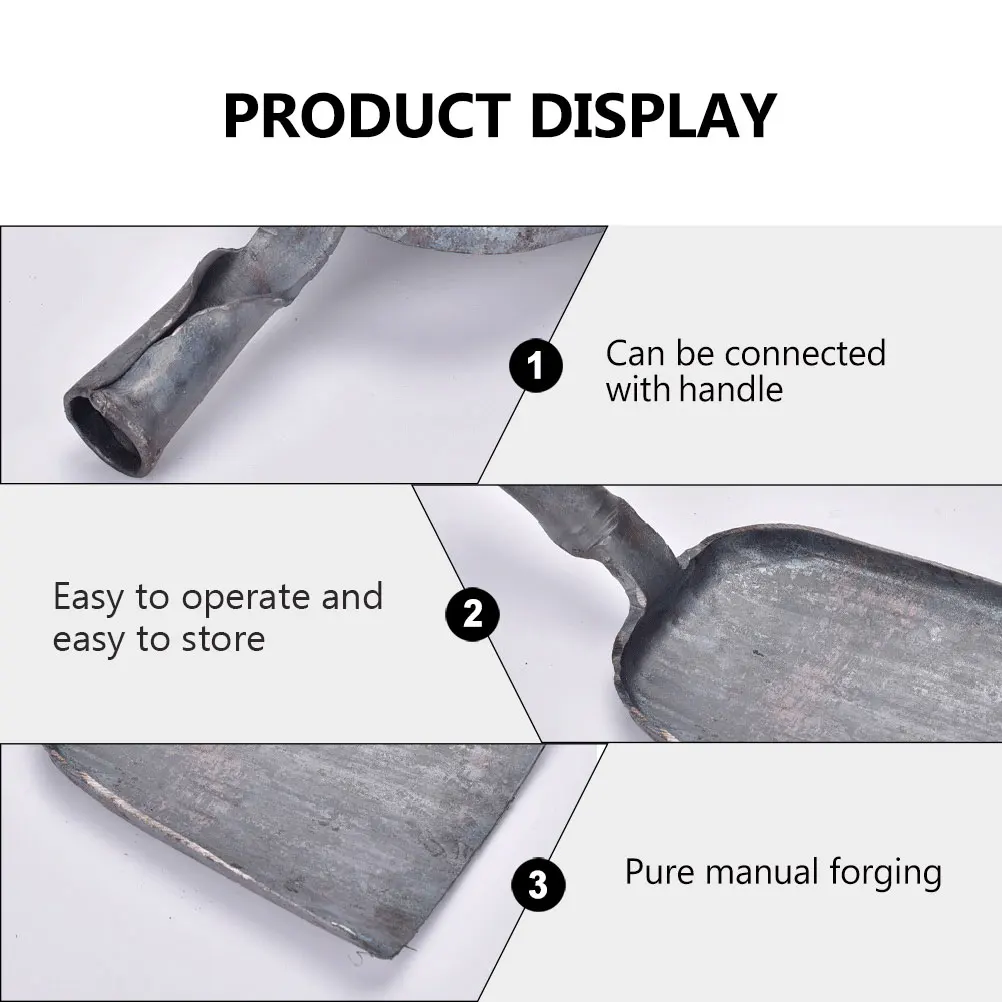 

Stove Fire Shovel Steel Coal Scoop Tool BBQ Ash Shovels Mini Dust Pan Kitchen Home Travel Practical Small Efficient