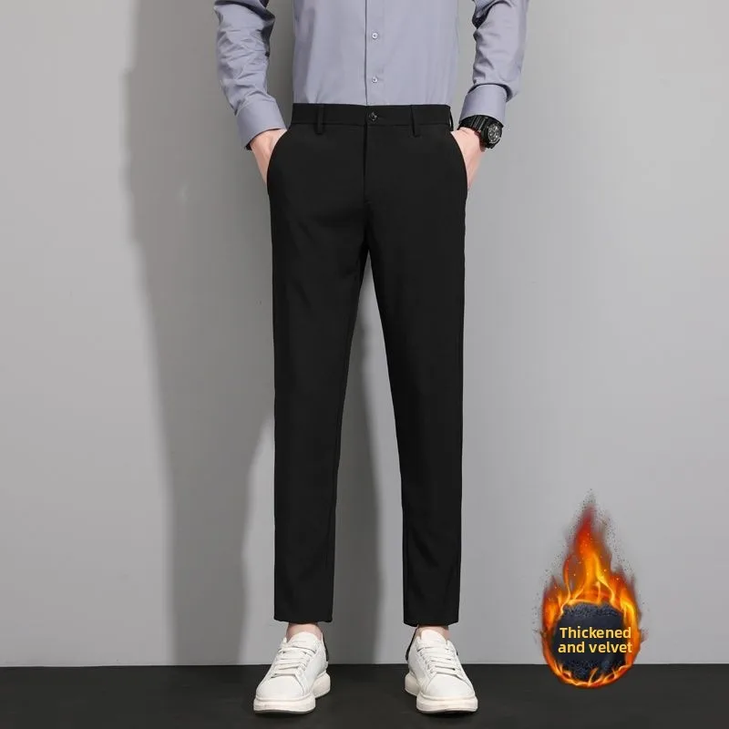 

Мужские повседневные брюки, эластичные, удобные, облегающие, весна-осень, новые, модные, цветные, длинные брюки для делового стиля, для джентльменов