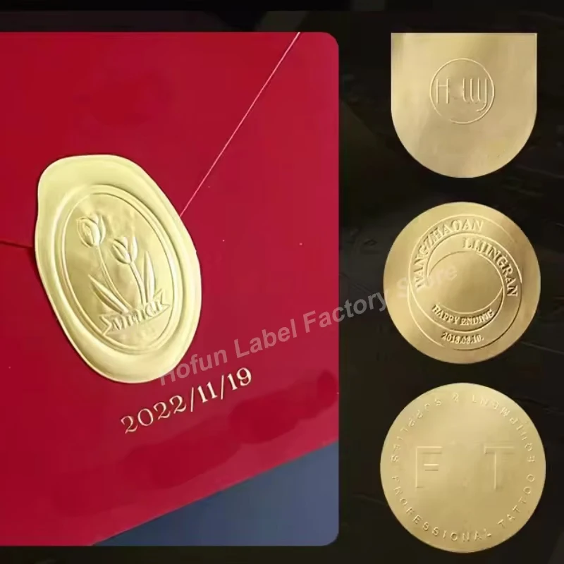 Customized 3D relief sticker sealing sticker