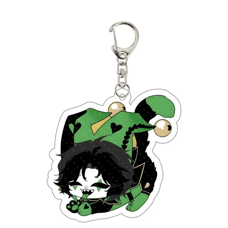 Freak Circus Acrylic Keychain Pierrot Harlequin Jester Doctor Bilheteiro Locker Key Ornament Itabag Stuffed Pet Carrier Decor