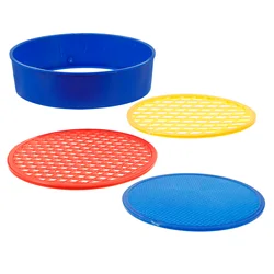 Plastic Soil Sieve Sifter Tool Rocks Sifting Pan Mesh Screen Separator Shovel Garden Tools Sand Sifter Soil Sifting Pan Sifting