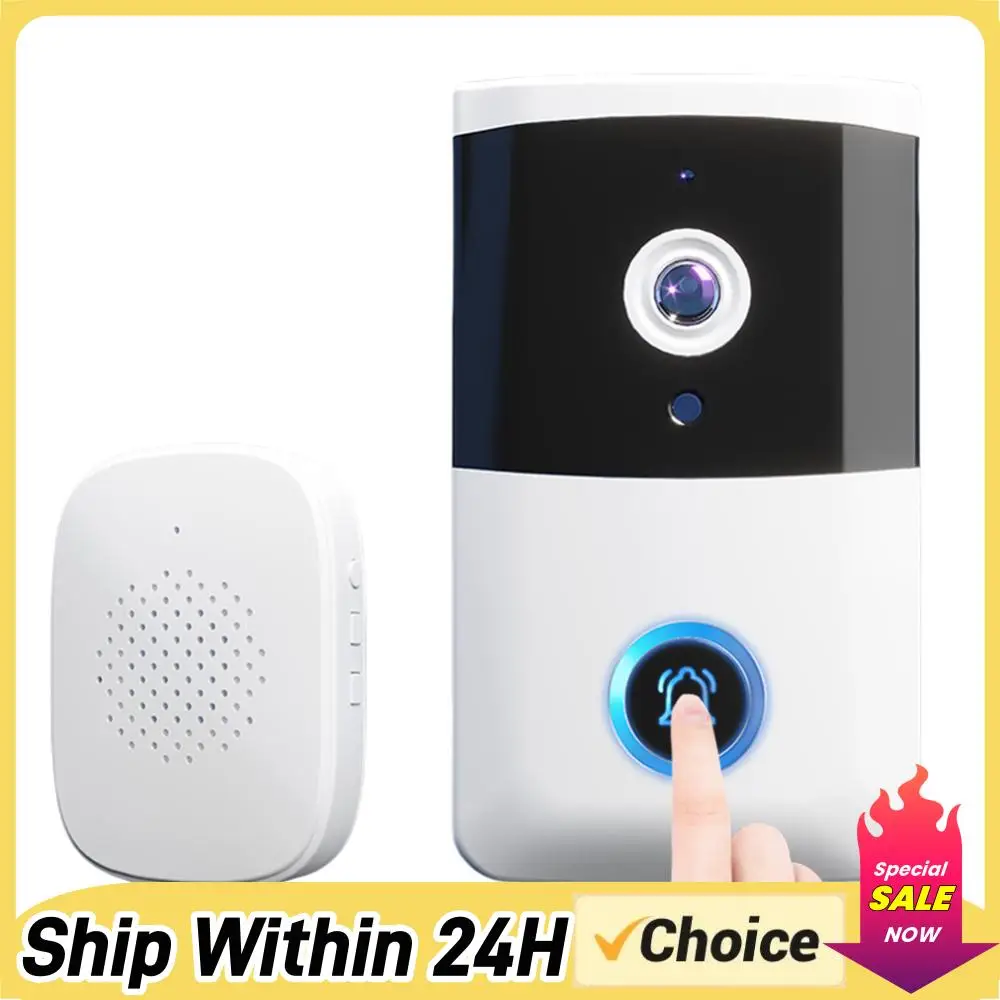 WiFi Wireless Video Doorbell IR Night Vision Doorbell Camera Two-way Audio Home Door Bell Home Security System