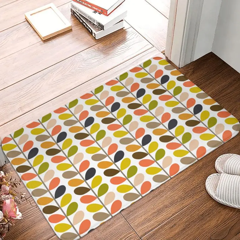 Multi Stem Orla Kiely Doormat Mat Scandinavian Flowers Anti-Slip Bathroom Kitchen Bedroom Rug Carpet 40*60cm Entrance Footpad