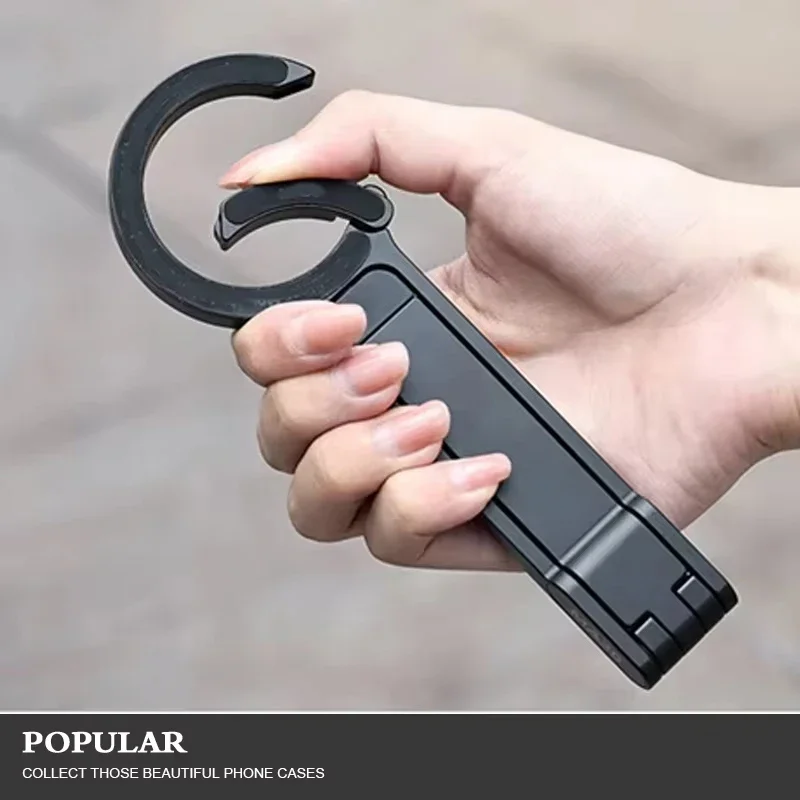 Tripod Ponsel Portabel yang Dapat Disesuaikan dengan Carabiner Magsafe untuk iPhone 12-17 Pro Max - Tripod Magnetik untuk Vlog Luar Ruangan dan Pegangan Tripod Perjalanan