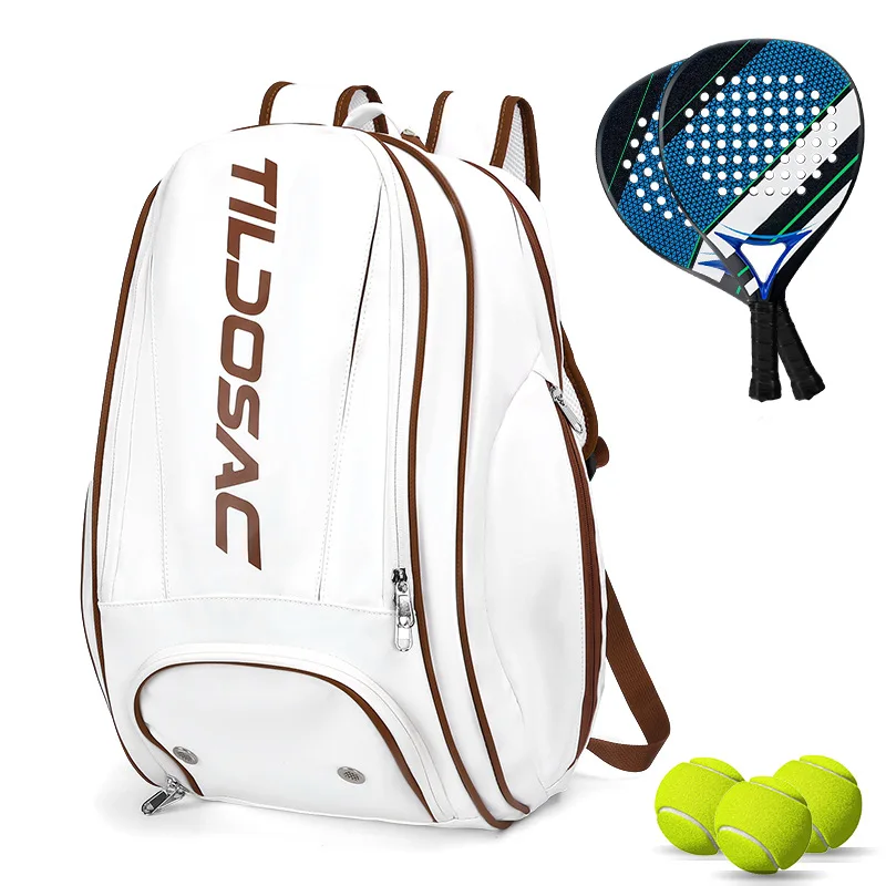 

Peak Bag, Tennis Racket Bag, Outdoor Badminton Bag Sports Backpack with Separate Shoe Compartment, Tennis Bag for Men and Women
