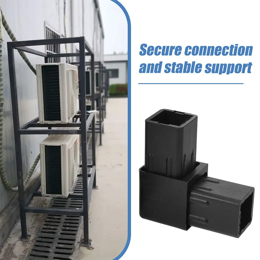 20 piezas junta de tubo cuadrado resistente, montaje rápido, conectores de tubo de montaje de CA, accesorios de soporte, conector de tubo cuadrado