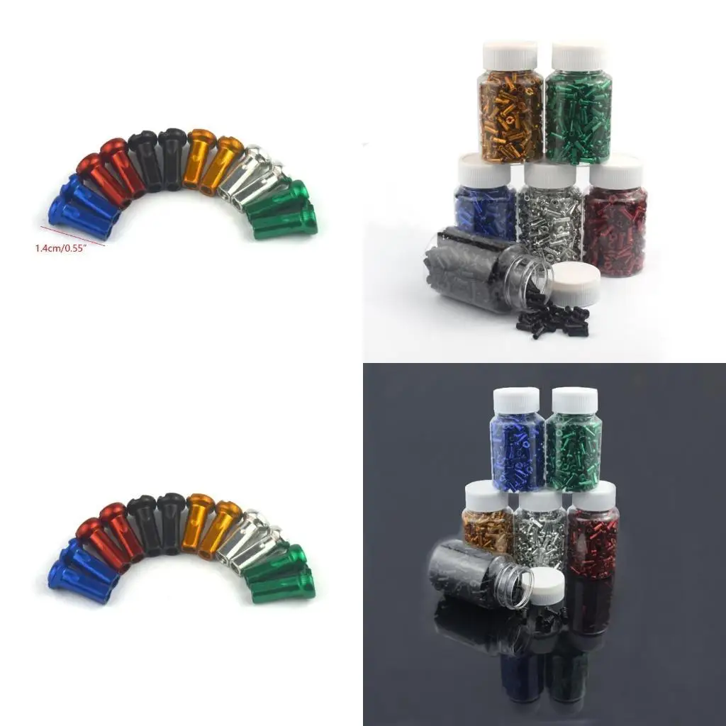

R6FE 60x Colorful MTB Road Spoke Nipples 14G 2mm Diameter Mountain Road Bike