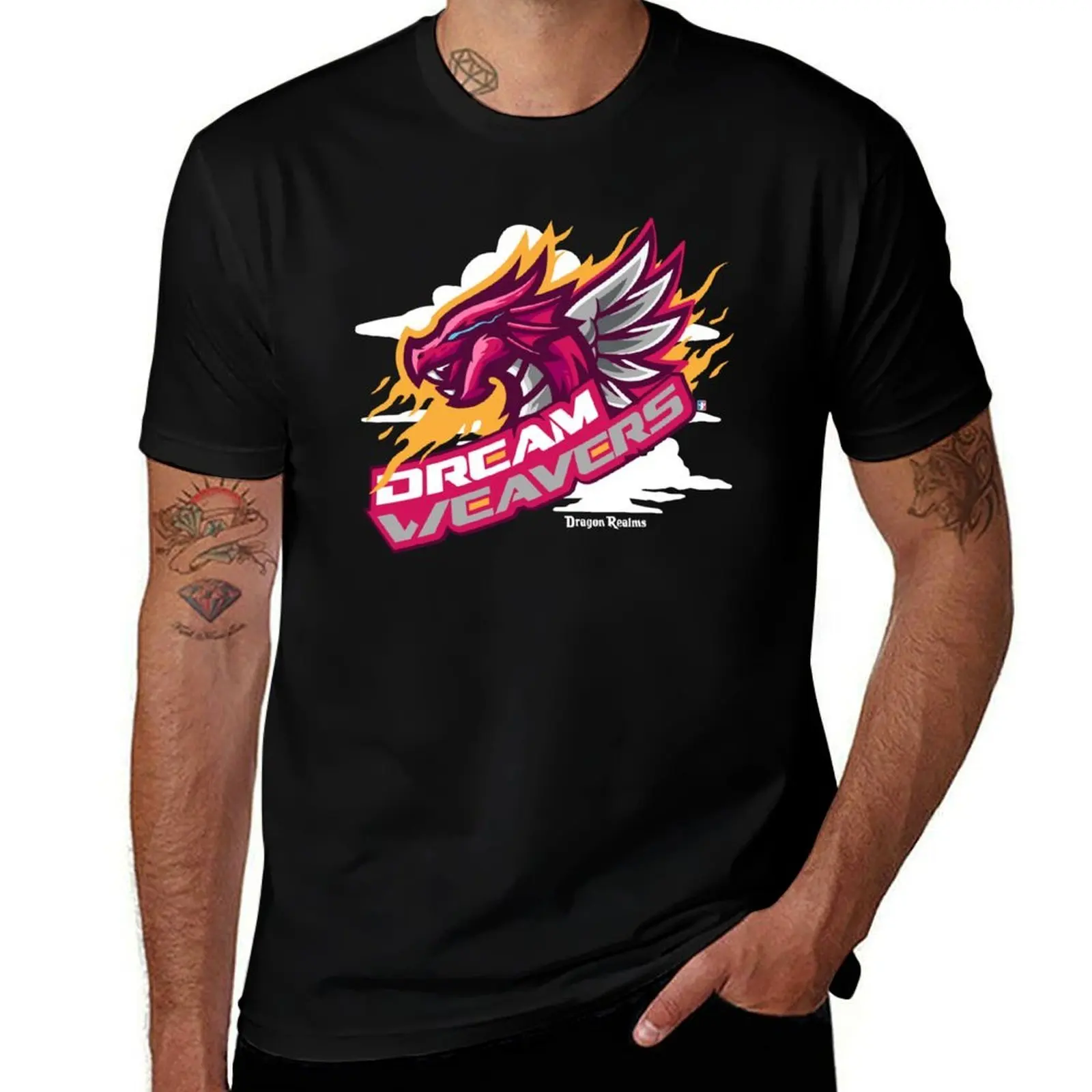 Dragon Realms - Dream Weavers T-Shirt Plus Size Basic Cotton T-Shirt
