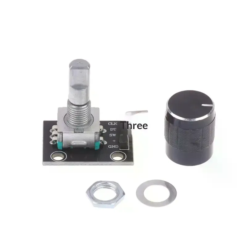 KY-040 360 Degree Rotary Encoder Module With Push Button 20 Pulse 5VBrick Sensor Modules For  DIY Electronics