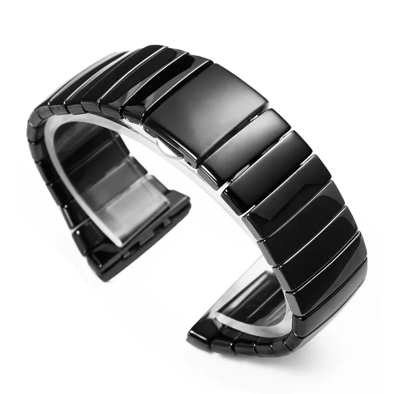 High Quality Ceramic Watch Strap For Rado Sintra Series Watchband Black Ceramic Bracelet Women Men 17mm 29mm 26mm