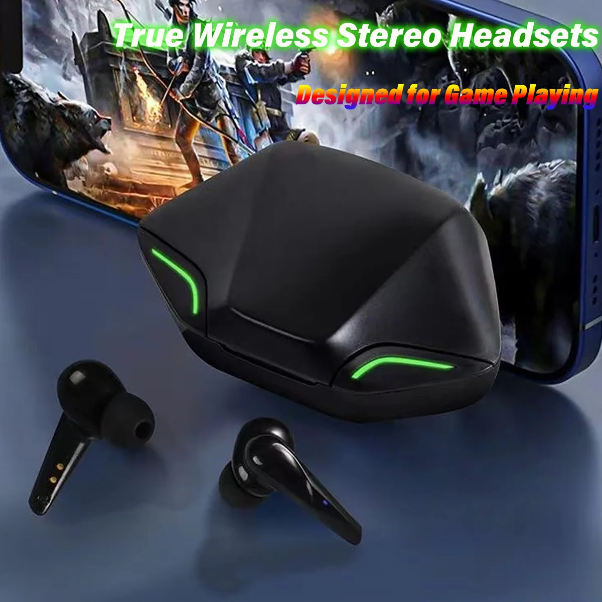 Słuchawki Bluetooth Gamingowe Bezprzewodowe Słuchawki Bluetooth Zestaw Słuchawkowy Bluetooth Słuchawki Bluetooth HIFI Z Mikrofonem Etui ładujące Słuchawki do gier i sportu