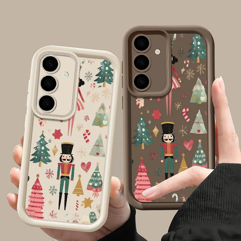 Чехол для телефона Creative Christmas Tree для Samsung Galaxy A56 A16 A17 A36 A26 A55 A54 A15 S24 S25 FE S24 S23 S22 Ultra S25Edge Cover